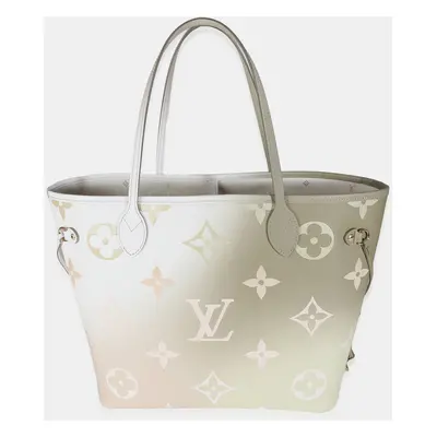 Louis Vuitton Khaki Monogram Giant Spring In The City Canvas Neverfull MM Tote Bag