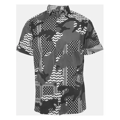 Neil Barrett Monochrome Printed Cotton Slim Fit Shirt