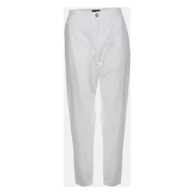 Dolce & Gabbana White Cotton Trouser