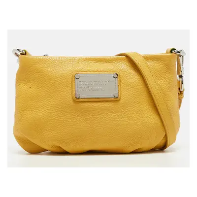 Marc by Marc Jacobs Yellow Leather Classic Q Percy Crossbody Bag