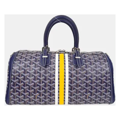 Goyard Blue Croisiere Duffle Handbag