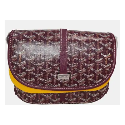 Goyard Burgundy Belvedere PM Bag