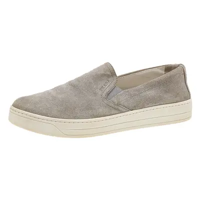 Prada Sport Grey Suede Slip On Sneakers Size