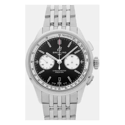 Breitling Black Stainless Steel Premier AB0118371B1A1 Automatic Men's Wristwatch mm