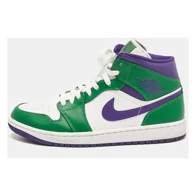 Air Jordans Multicolor Leather Jordan Mid Incredible Hulk Sneakers Size