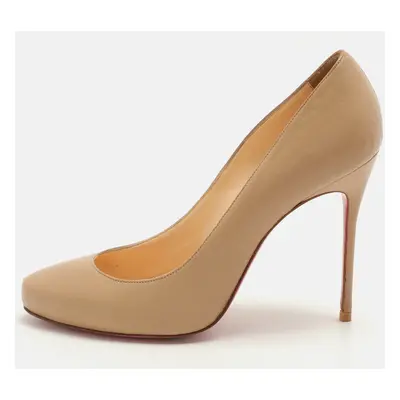 Christian Louboutin Beige Leather Simple Pumps Size