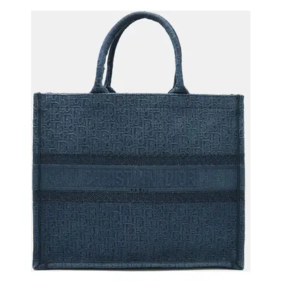 Dior Blue Canvas Large Book Tote Tote Bag