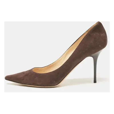 Jimmy Choo Brown Suede Love Pointed Toe Pumps Size 40.5