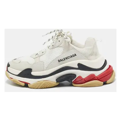 Balenciaga Multicolor Mesh and Leather Triple Sneakers Size