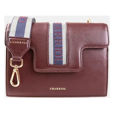 Charriol Bordeaux Leather Deauville Crossbody