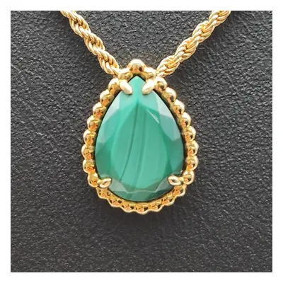 Boucheron 18K Yellow Gold & Malachite Serpent Boheme Necklace