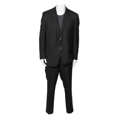 Balmain Vintage Charcoal Grey Wool Regular Fit Single Breasted Suit