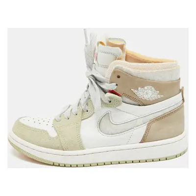 Air Jordans Multicolor Leather Jordan High Zoom Air CMFT Olive Aura Sneakers Size