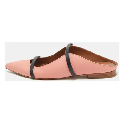 Malone Souliers Pink Leather Maureen Flat Mules Size