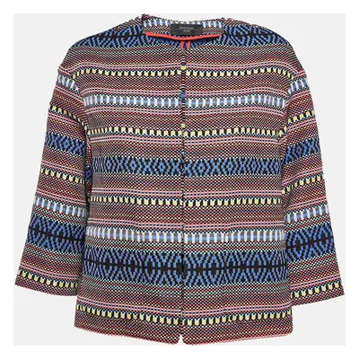 Weekend Max Mara Multicolor Cotton Blend Cropped Jacket