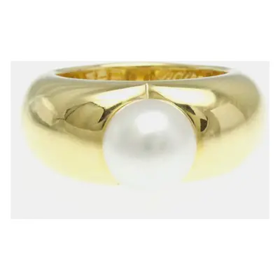 Cartier Pearl Heart Yellow Gold 18K Pearl Band Ring Gold EU