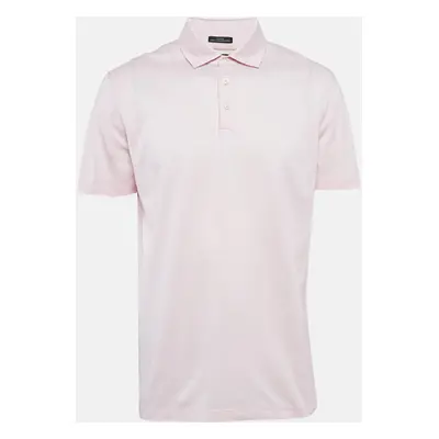 Boss By Hugo Boss Pink Pique Cotton Pryde Polo T-Shirt