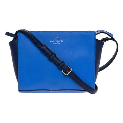 Kate Spade Blue Leather Cedar Street Crossbody Bag