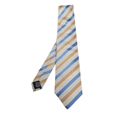 Boss By Hugo Boss Multicolor Striped Silk Jacquard Tie