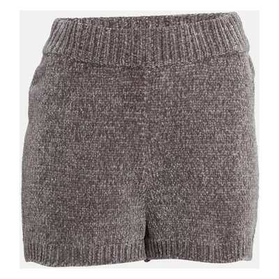 Majorelle Grey Rib Knit Denitza Chenille Shorts