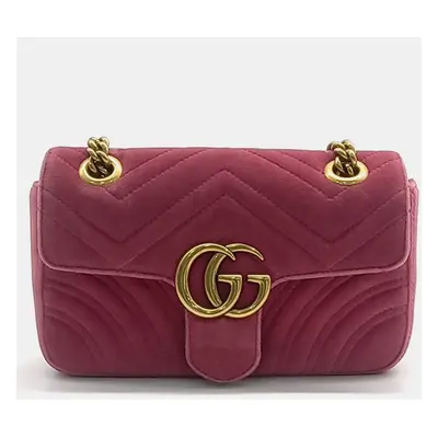 Gucci Velvet Matrace Mini Shoulder Bag