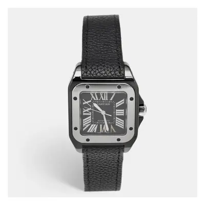 Cartier Black Ceramic Santos