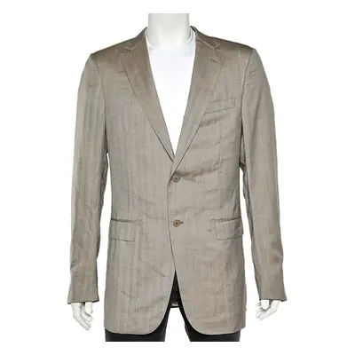 Ermenegildo Zegna Beige Wool Blazer