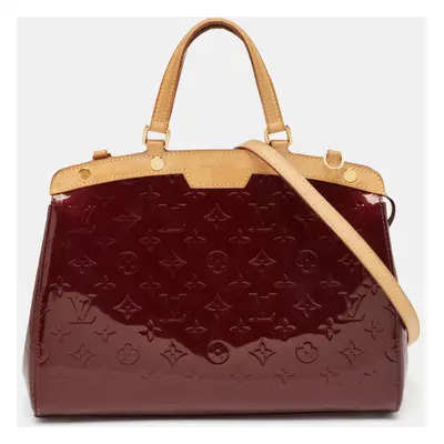 Louis Vuitton Amarante Monogram Vernis Brea MM Bag