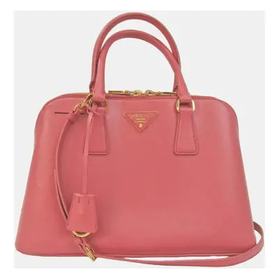 Prada Pink Leather Small Promenade Satchel