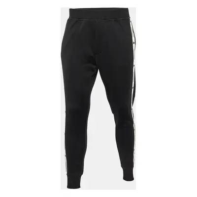 Dsquared2 Black Logo Print Knit Joggers