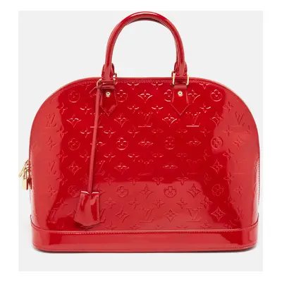 Louis Vuitton Pomme D’amour Monogram Vernis Alma GM Bag