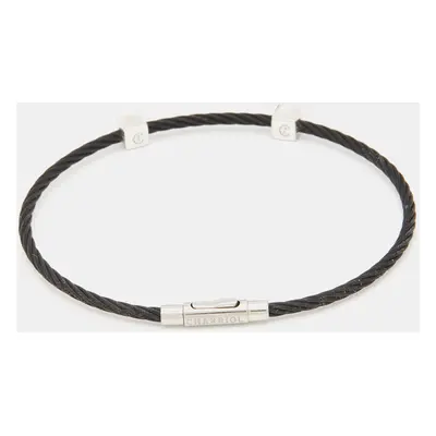 Charriol Laetitia Black PVD Coated Steel Mother of Pearl Station Bangle Braclet