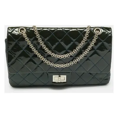 Chanel Teal Quilted Patent Leather Classic Reissue 2.55 Flap Bag