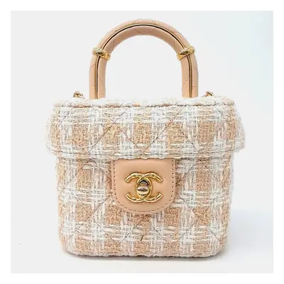 Chanel Tweed Top Handle Bag