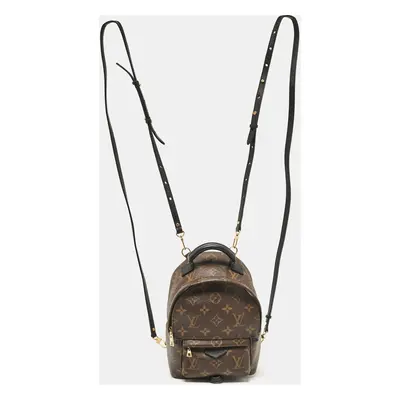 Louis Vuitton Black Monogram Canvas Mini Palm Springs Backpack