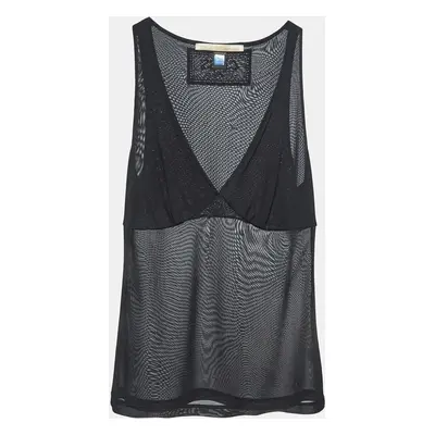 Class by Roberto Cavalli Black Jersey V-Neck Camisole