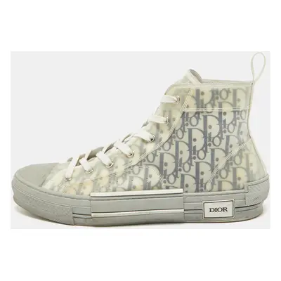 Dior Grey Mesh and Rubber B23 High Top Sneakers Size