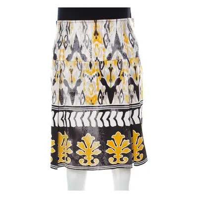 Class by Roberto Cavalli Multicolor Batik Printed Jersey Pleated Skirt