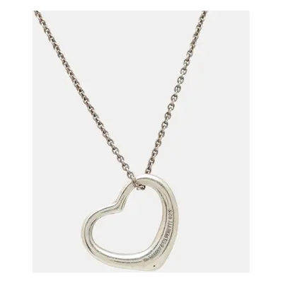 Tiffany & Co. Elsa Peretti Open Heart Sterling Silver Necklace