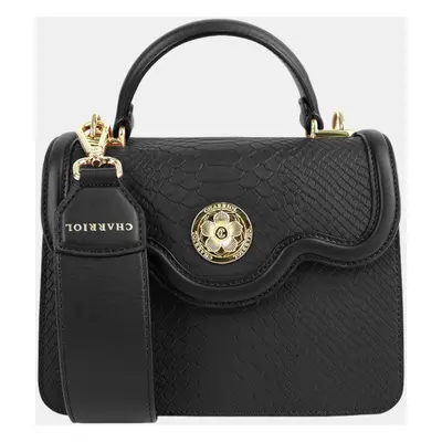 Charriol Black Leather LAETITIA Handbag