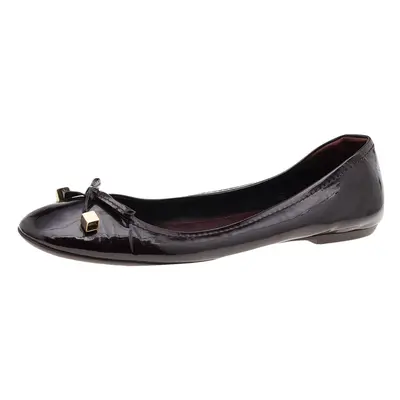 Louis Vuitton Amarante Patent Leather Ballet Flats Size 40.5