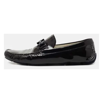 Salvatore Ferragamo Dark Purples Patent Leather Mason Loafers Size