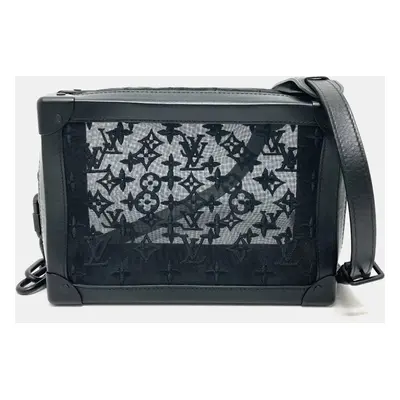 Louis Vuitton Black Monogram Mesh Soft Trunk Shoulder Bag