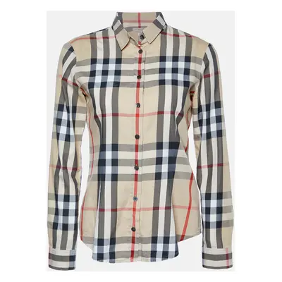 Burberry Brit Beige Nova Checks Cotton Shirt