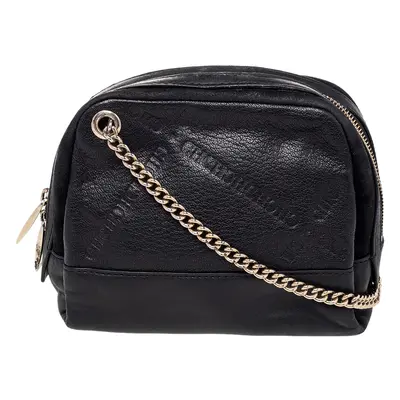 CH Carolina Herrera Black Leather Shoulder Bag