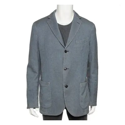 Ermenegildo Zegna Two-Toned Cashmere & Wool Single Breasted Blazer