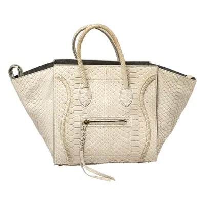 Celine Grey Python Medium Phantom Luggage Tote