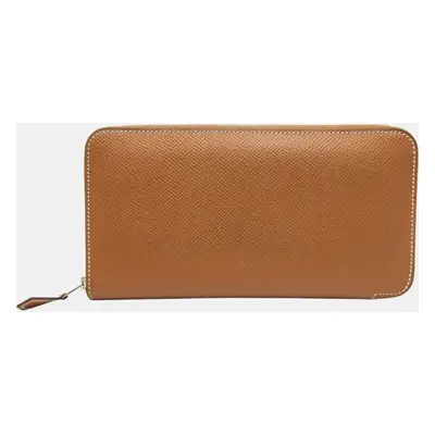 Hermes Brown Asap Long Epsom Leather Long Wallet