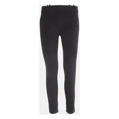 Balenciaga Black Textured Corduroy Slim Fit Trousers