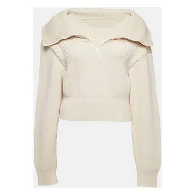 Jacquemus Light Beige Wool Knit Double Layered Sweater